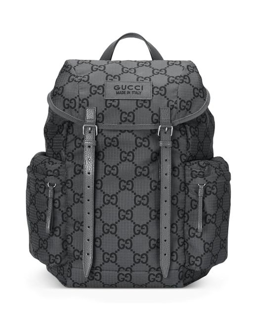 Gucci Gray Jumbo Gg Backpack for men