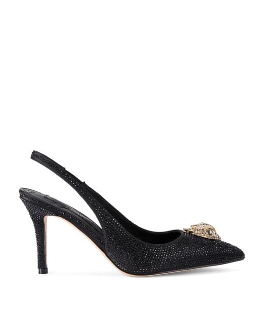 Kurt Geiger Black Embellished Belgravia Slingback Pumps