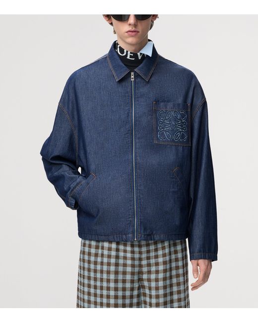 Loewe Blue Anagram Denim Jacket for men