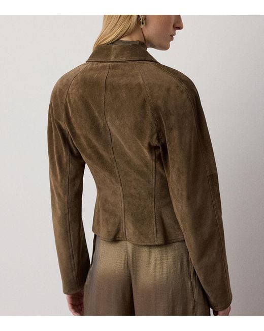 Ralph Lauren Brown Suede Trudie Jacket