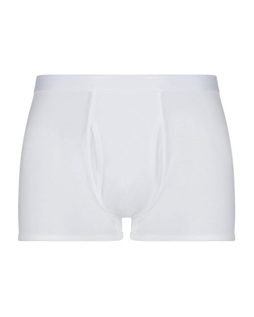 Harrods Cotton Low-waist Trunks in White for Men - Save 50% - Lyst
