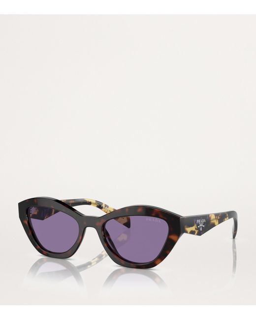 Prada Purple Tortoiseshell Cat-Eye Sunglasses
