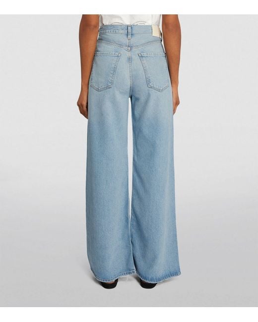 Citizens of Humanity Blue Paloma Wide-leg Jeans