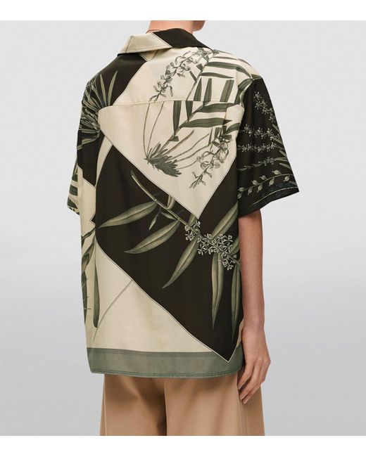 Loewe Metallic X Paula's Ibiza Silk-blend Short-sleeve Shirt for men