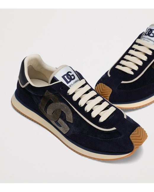 Dolce & Gabbana Blue Dg Cushion Sneakers for men