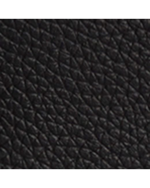Barbour Black Leather Highgate Wash Bag for men