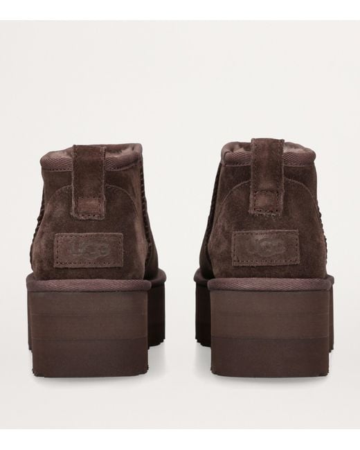 Ugg Brown Classic Ultra Mini Platform Boots 50