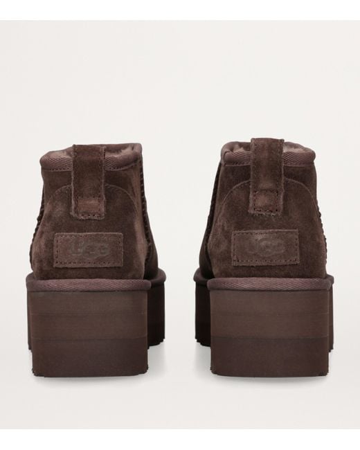 Ugg Brown Classic Ultra Mini Platform Boots 50