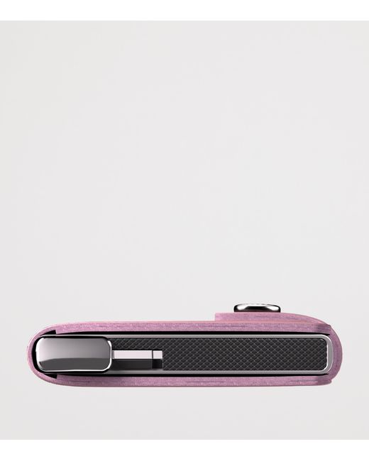 Secrid Pink Leather Diamond-Embossed Miniwallet for men