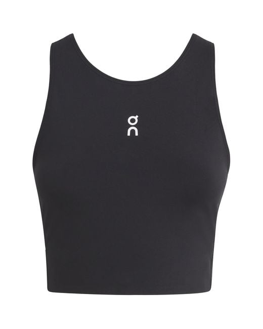 On Shoes Blue Court Cropped Tank Top