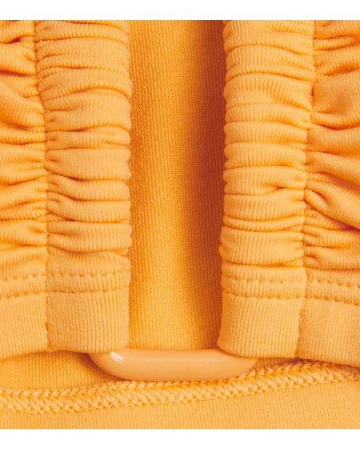 Eres Orange Show Bandeau Bikini Top