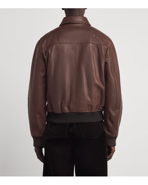 Jonathan Simkhai Brown Leather Jacket for men