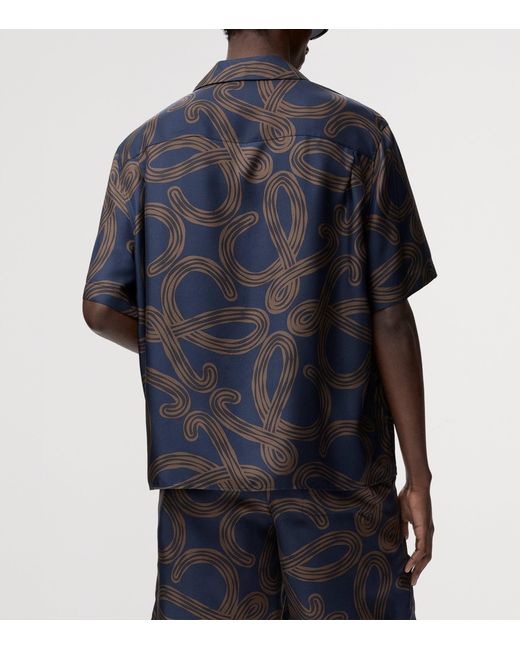 Loewe Blue X Paula's Ibiza Silk Anagram Shirt