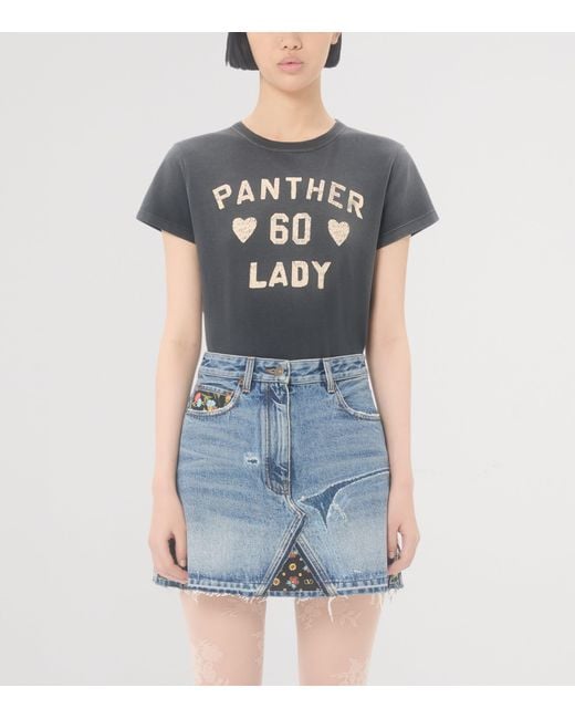 Valentino Black Cotton Printed T-Shirt