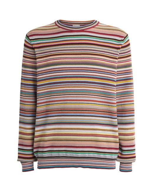 Paul Smith Multicolor Cotton Signature Stripe Sweater for men