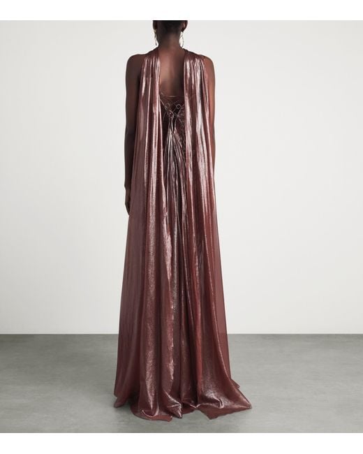 Maria Lucia Hohan Red Silk Cecilia Gown