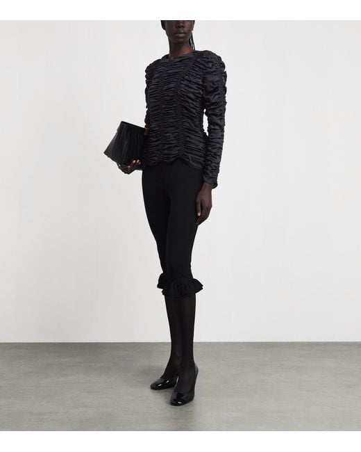 Khaite Black Silk Charmeuse Rory Blouse