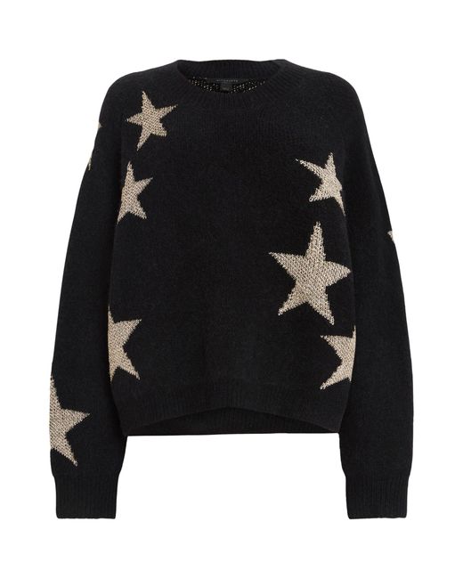 AllSaints Black Star Sweater