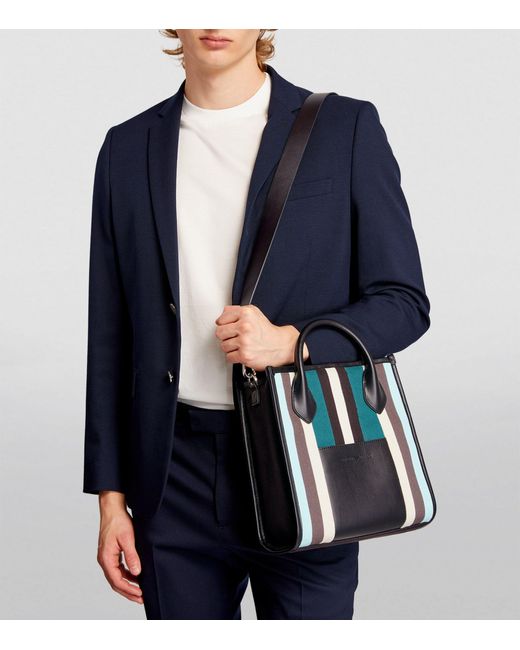 Emporio Armani Black Mini Tote Bag for men