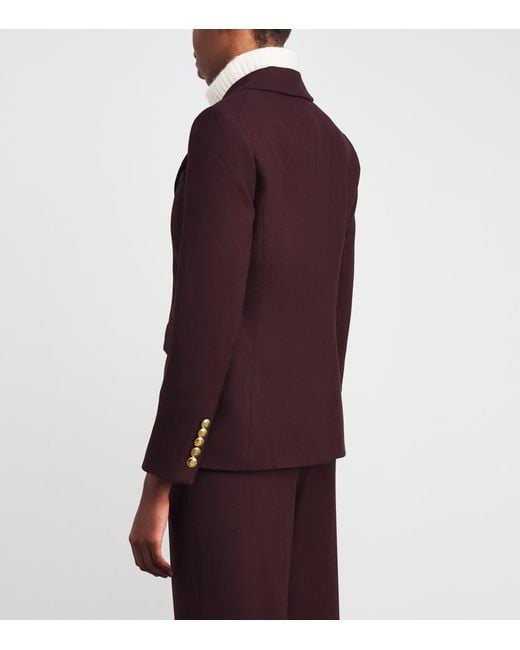 Veronica Beard Purple Kessler Single-Breasted Blazer