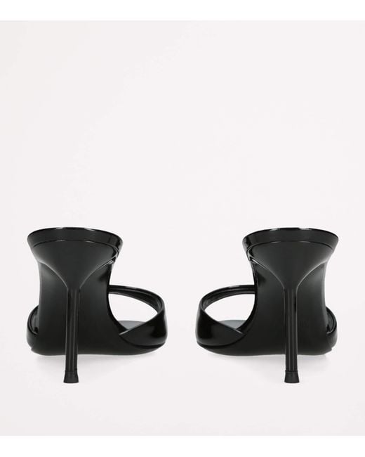 Paris Texas Black Patent Leather Lidia Mules 70