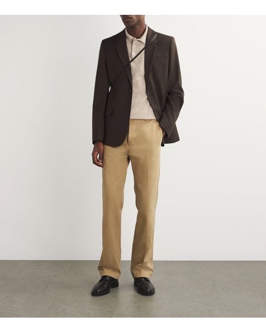 Harrods Natural Cashmere Polo Shirt for men