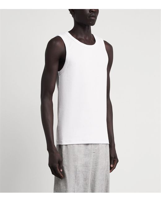 Won Hundred White Stretch-Cotton Simo Tank Top for men