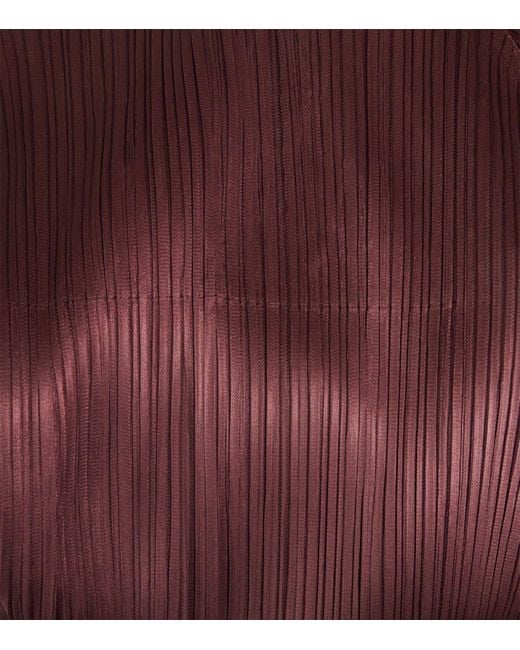 Pleats Please Issey Miyake Red January Monthly Colours Cardigan