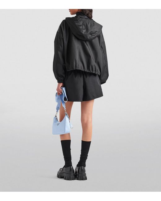 Prada Black Re-Nylon Cropped Jacket