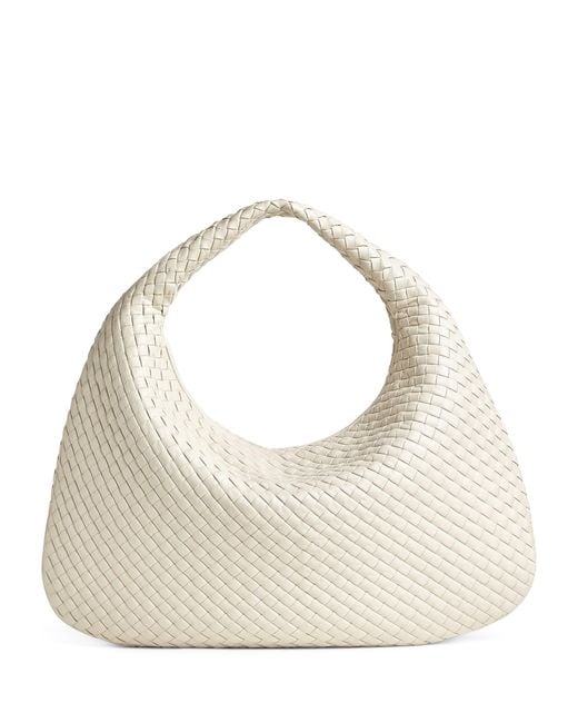 Bottega Veneta Natural Maxi Leather Veneta Shoulder Bag
