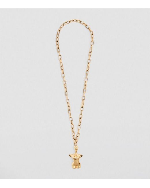 Weekend by Maxmara Metallic Bust Chain Necklace