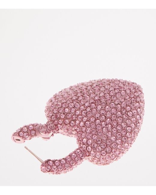 Balenciaga Pink Xl Minnie Earrings