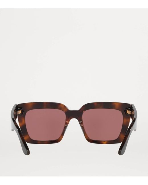 Gucci Brown Rounded Square Sunglasses