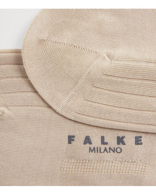 Falke White Milano Knee-High Socks for men