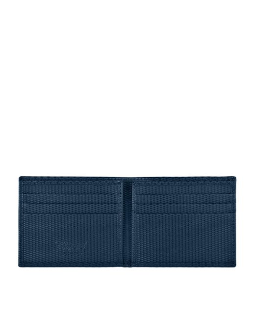 Chopard Blue Leather Classic Mini Wallet for men