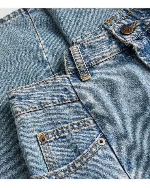 Maison Margiela Blue Waistband-detail Straight Jeans