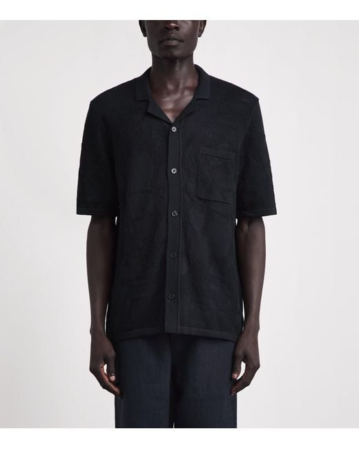 Samsøe & Samsøe Black Organic Cotton Saconald Shirt for men