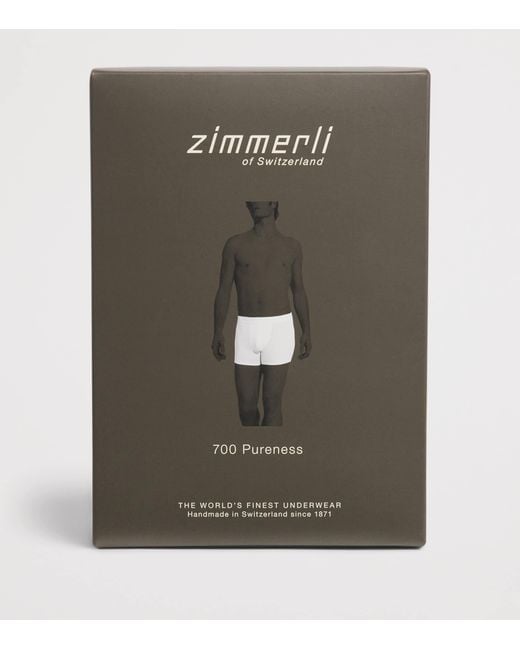 Zimmerli of Switzerland Blue 700 Pureness Boxer Briefs for men