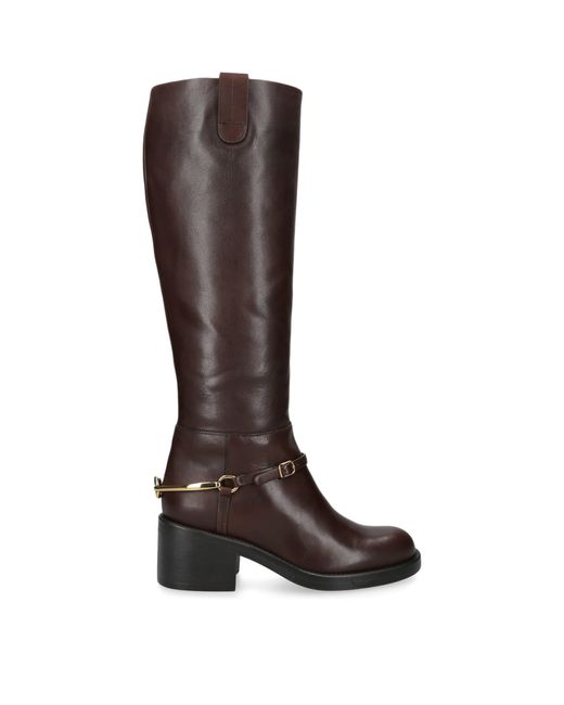 Chloé Brown Leather Dakota Knee-High Boots 70