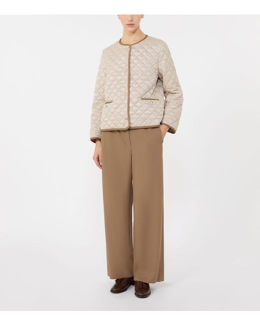 Max Mara Natural Quilted Bello Jacket