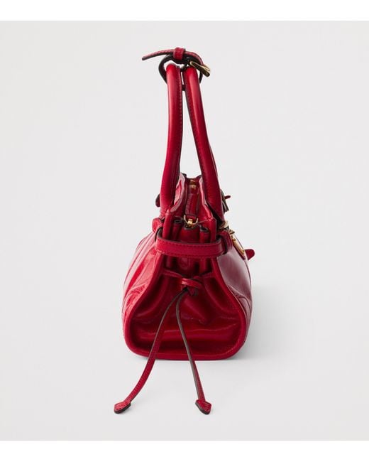 Prada Red Mini Leather Bonnie Bag