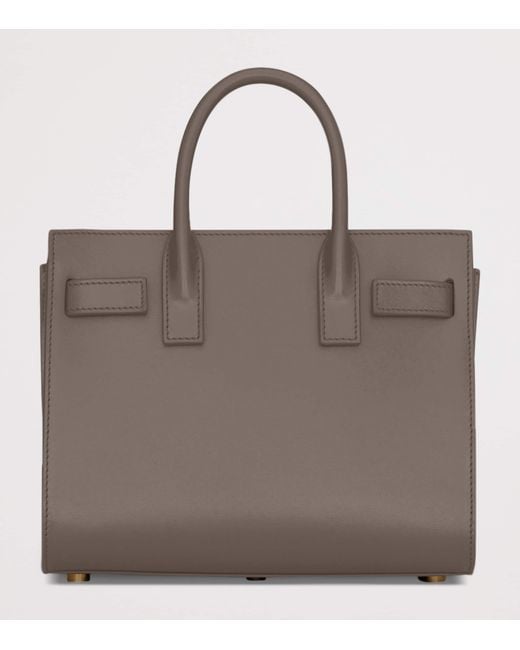 Saint Laurent Brown Nano Sac De Jour Tote Bag