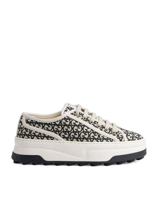 Gucci White GG Trainer