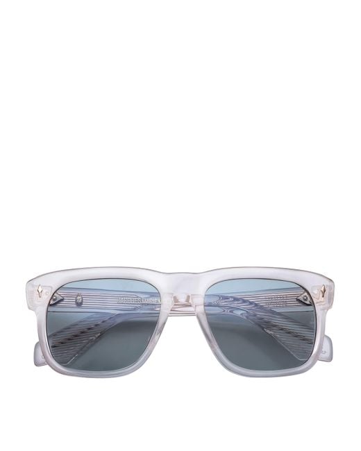 Jacques Marie Mage Gray Acetate Yves Sunglasses for men
