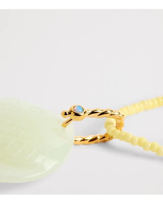 Anni Lu Metallic Plated Beaded Catch Of The Day Necklace
