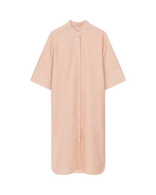 Aeron Pink Cotton-silk Veda Shirt Dress