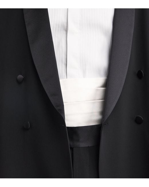 Giorgio Armani White Silk Cummerbund for men