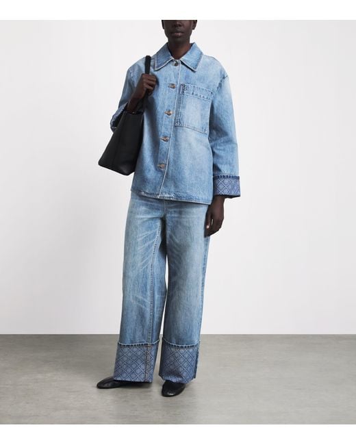 Tory Burch Blue Barn Denim Jacket