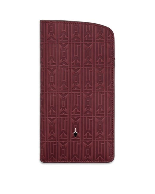 Jacques Marie Mage Purple Leather Circa Sunglasses Slip Case for men
