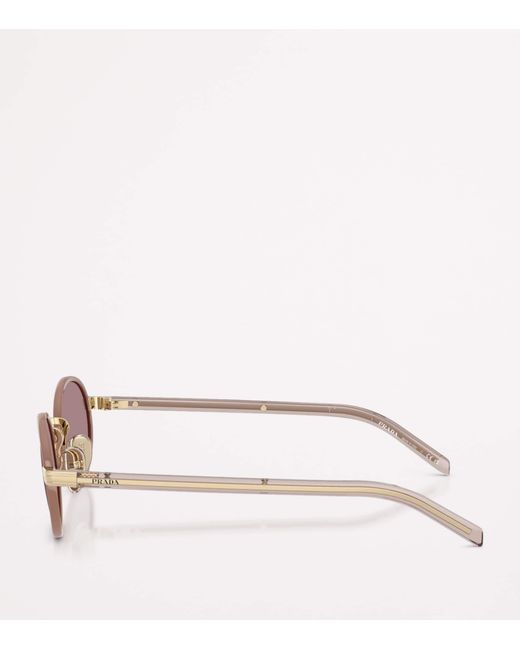 Prada Pink Metal Pr B56S Sunglasses